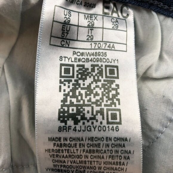 Guess Womens Jeans Size 29 Ankle Mid Rise Skinny Sarah Fit Blue Denim Distressed - Picture 5 of 16